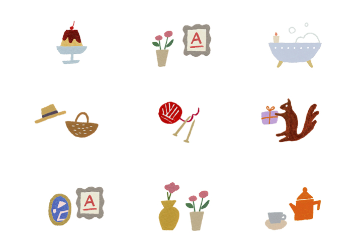 EC雑貨店 てんとてん｜イラストレーション