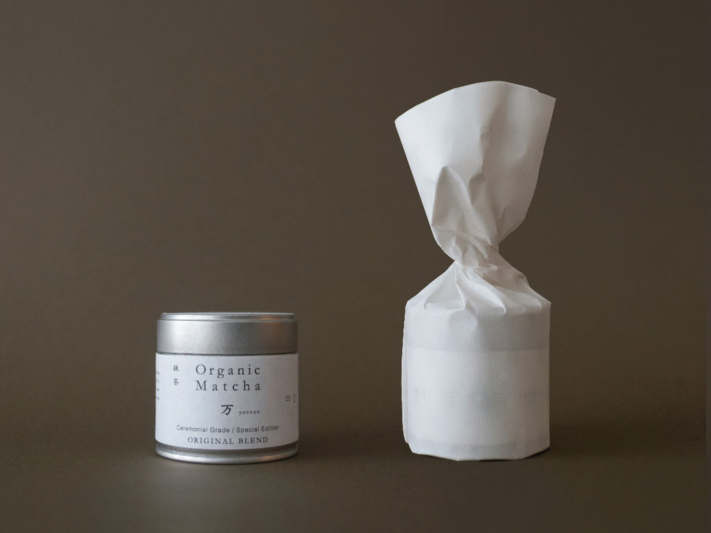yorozuの抹茶缶をデザイン