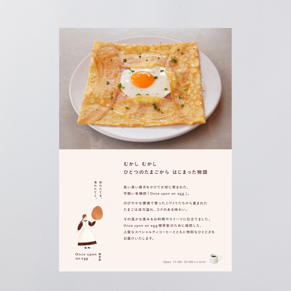 Once upon an egg 喫茶室｜パネル